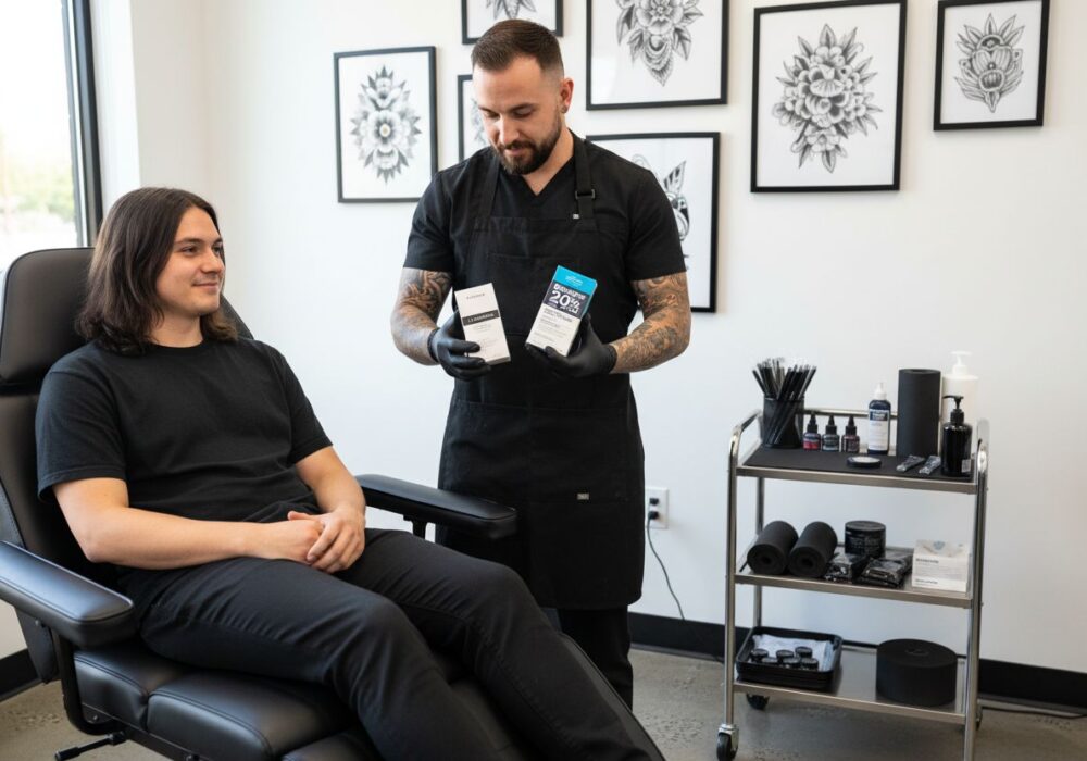 tetovací salón konzultácia krém