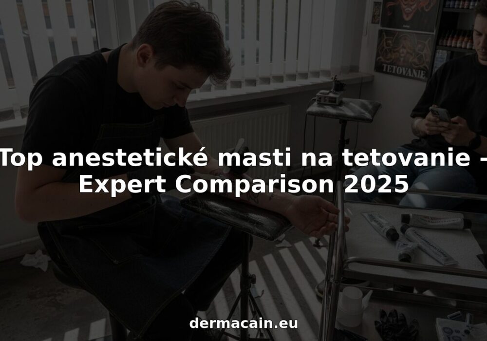 Tatér nanáša znecitlivujúcu masť v tetovacom štúdiu.