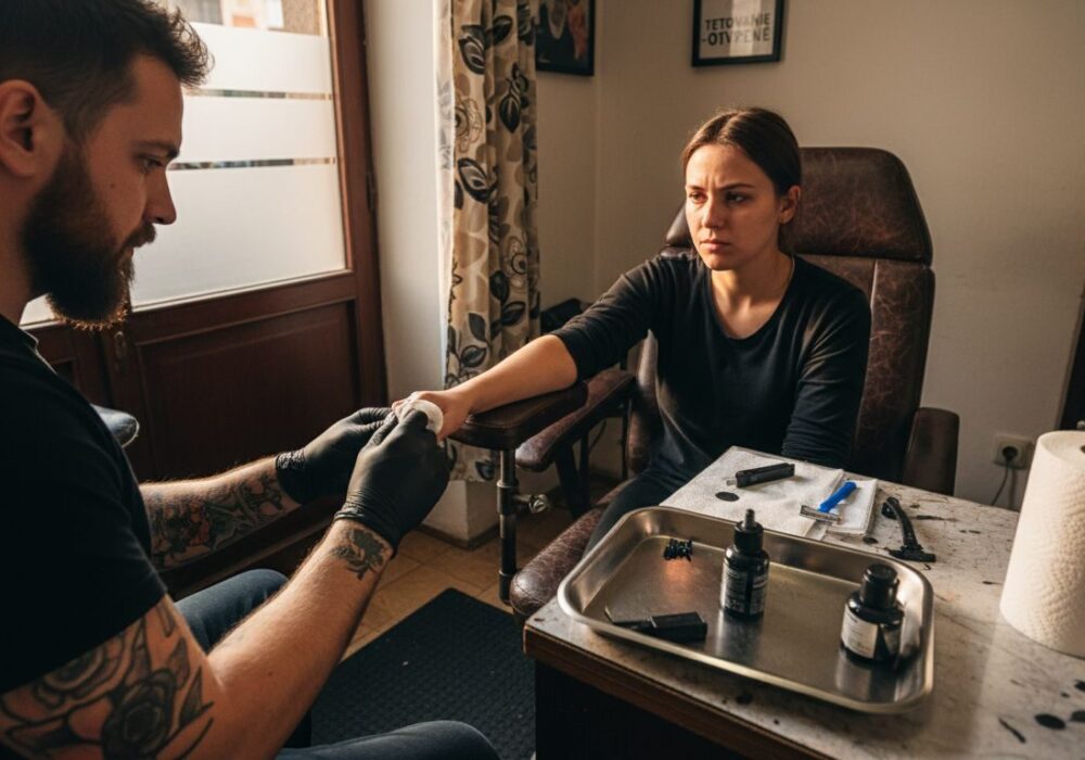 Tatér sa stará o to, aby zákazník počas tetovania necítil bolesť a celý proces prebehol čo najpríjemnejšie.